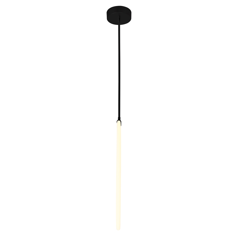 CWI Lighting Hoops 1 Light Contemporary Metal LED Chandelier in Black