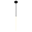 CWI Lighting Hoops 1 Light Contemporary Metal LED Chandelier in Black