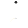 CWI Lighting Hoops 1 Light Contemporary Metal LED Chandelier in Black