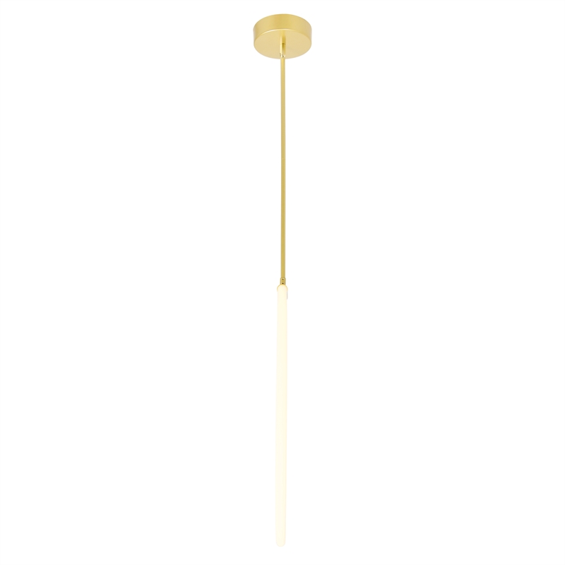 CWI Lighting Hoops 1 Light Contemporary Metal LED Chandelier in Satin Gold