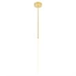 CWI Lighting Hoops 1 Light Contemporary Metal LED Chandelier in Satin Gold