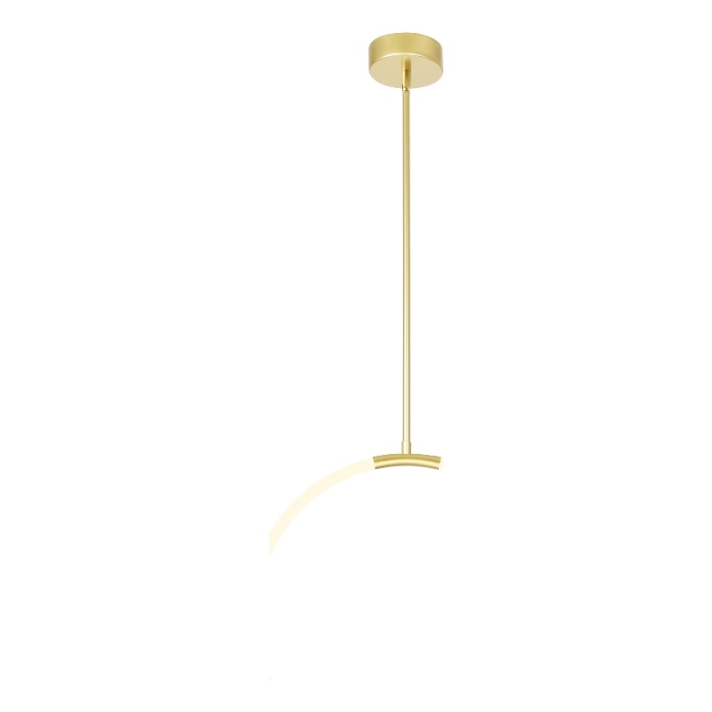 CWI Lighting Hoops 1 Light Contemporary Metal LED Chandelier in Satin Gold