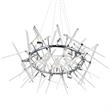 CWI Lighting Icicle 12 Light Contemporary Metal Chandelier in Chrome