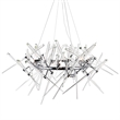 CWI Lighting Icicle 12 Light Contemporary Metal Chandelier in Chrome