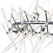 CWI Lighting Icicle 12 Light Contemporary Metal Chandelier in Chrome