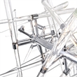 CWI Lighting Icicle 12 Light Contemporary Metal Chandelier in Chrome