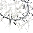 CWI Lighting Icicle 12 Light Contemporary Metal Chandelier in Chrome