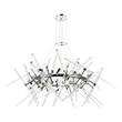 CWI Lighting Icicle 12 Light Contemporary Metal Chandelier in Chrome