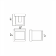 CWI Lighting Lilliana Contemporary Metal LED Wall Sconce in White