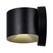 CWI Lighting Lilliana Contemporary Metal LED Wall Sconce in Black