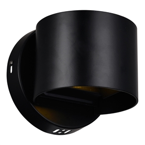 CWI Lighting Lilliana Contemporary Metal LED Wall Sconce in Black
