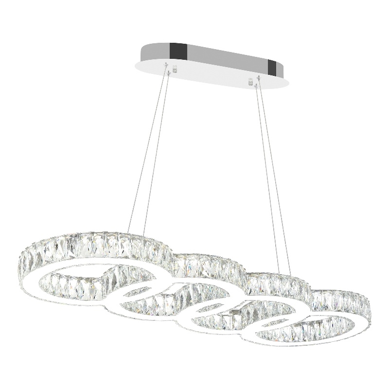 CWI Lighting MilanTransitional Metal LED Chandelier in Chrome