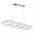CWI Lighting MilanTransitional Metal LED Chandelier in Chrome