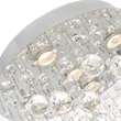 CWI Lighting Rain Drop 5 Light Metal Indoor Flush Mount in Chrome