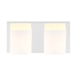 CWI Lighting 2 Light Contemporary Metal Vanity Light in Satin Nickel