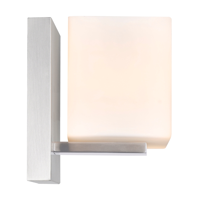 CWI Lighting 2 Light Contemporary Metal Vanity Light in Satin Nickel