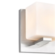 CWI Lighting 2 Light Contemporary Metal Vanity Light in Satin Nickel