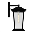 CWI Lighting Leawood 1 Light Farmhouse Metal Outdoor Wall Light in Black