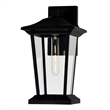 CWI Lighting Leawood 1 Light Farmhouse Metal Outdoor Wall Light in Black