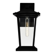 CWI Lighting Leawood 1 Light Farmhouse Metal Outdoor Wall Light in Black