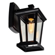 CWI Lighting Leawood 1 Light Farmhouse Metal Outdoor Wall Light in Black
