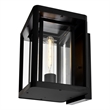 CWI Lighting Mulvane 1 Light Farmhouse Metal Outdoor Wall Light in Black
