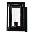 CWI Lighting Mulvane 1 Light Farmhouse Metal Outdoor Wall Light in Black
