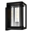 CWI Lighting Mulvane 1 Light Farmhouse Metal Outdoor Wall Light in Black