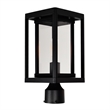 CWI Lighting Mulvane 1 Light Farmhouse Metal Outdoor Lantern Head in Black
