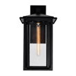 CWI Lighting Crawford 1 Light Farmhouse Metal Outdoor Wall Light in Black