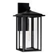 CWI Lighting Crawford 1 Light Farmhouse Metal Outdoor Wall Light in Black