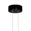 CWI Lighting Pulley 1 Light Integrated LED Metal Mini Pendant in Black