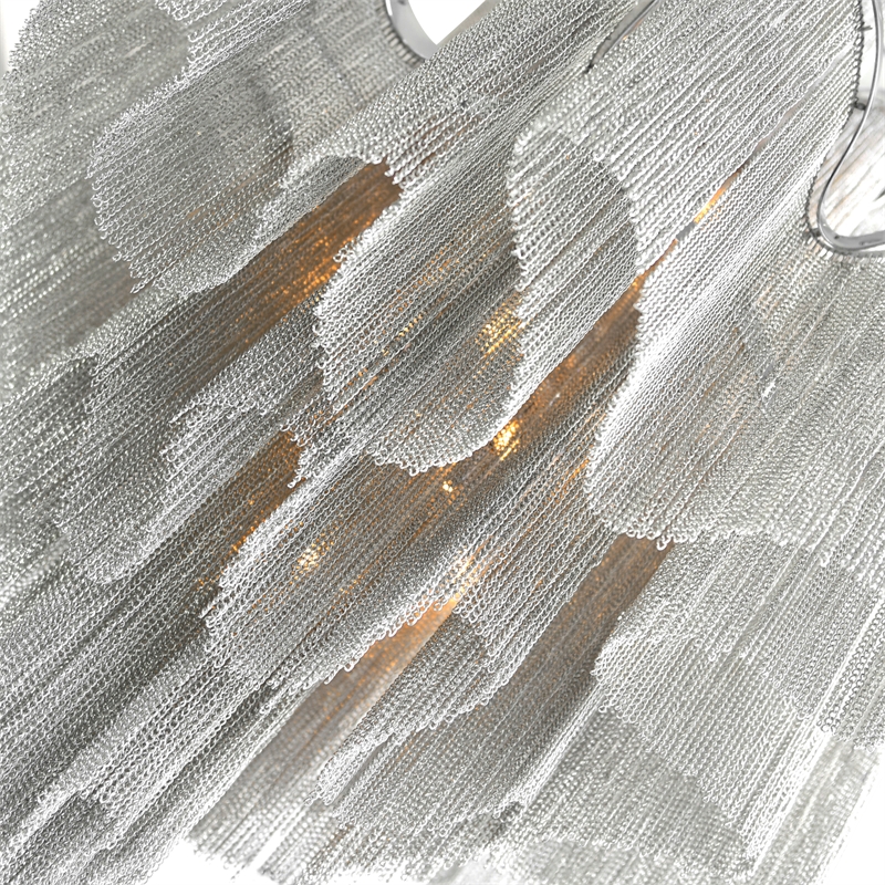 CWI Lighting Daisy 16 Light Contemporary Metal Down Chandelier in Chrome