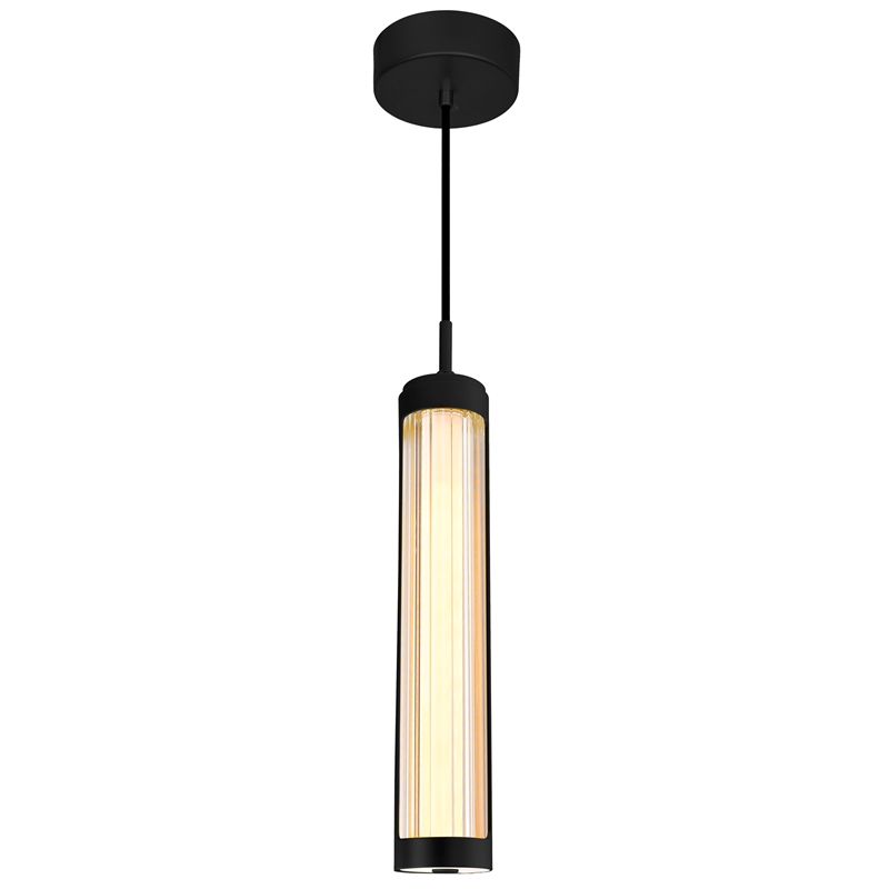 CWI Lighting Neva 1 Light LED Integrated Metal Chandelier in Black