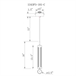 CWI Lighting Neva 1 Light LED Integrated Metal Chandelier in Black