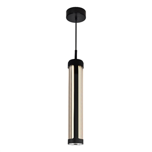 CWI Lighting Neva 1 Light LED Integrated Metal Chandelier in Black