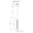 CWI Lighting Neva 1 Light LED Integrated Metal Chandelier in Satin Gold