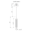 CWI Lighting Neva 1 Light Glass LED Integrated Chandelier in Satin Nickel