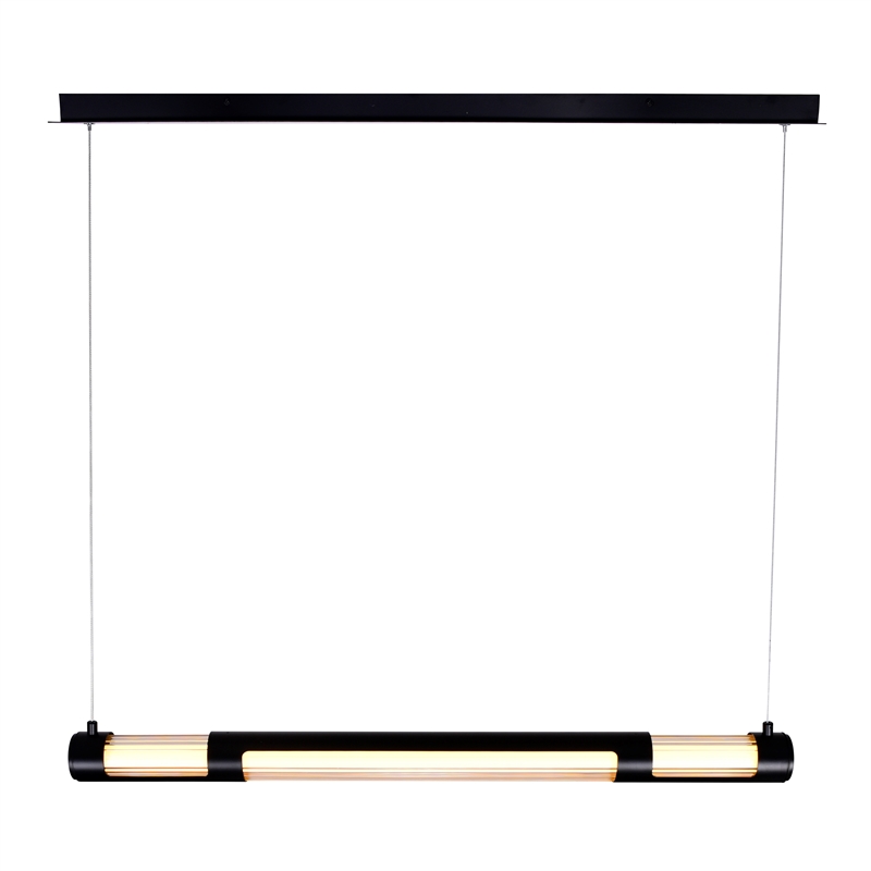 CWI Lighting Neva 1 Light LED Integrated Metal Chandelier in Black