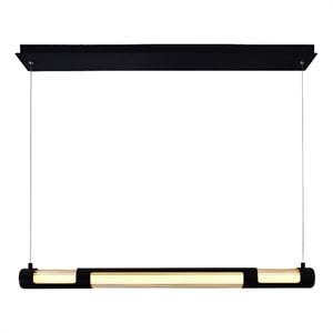 CWI Lighting Neva 1 Light LED Integrated Metal Chandelier in Black