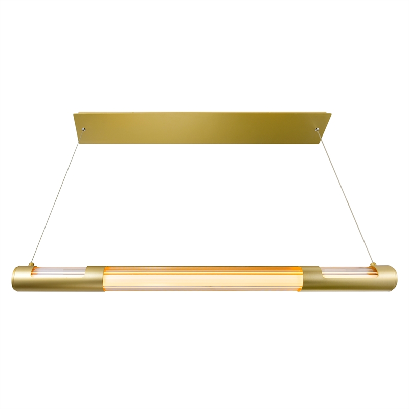 CWI Lighting Neva 1 Light Glass LED Integrated Chandelier in Satin Gold