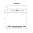 CWI Lighting Neva 1 Light Glass LED Integrated Mini Pendant in Satin Nickel