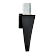 CWI Lighting Catania Crystal LED Integrated Indoor Wall Light in Black