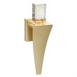 CWI Lighting Catania Crystal LED Integrated Indoor Wall Light in Gold
