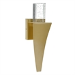 CWI Lighting Catania Crystal LED Integrated Indoor Wall Light in Gold