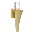 CWI Lighting Catania Crystal LED Integrated Indoor Wall Light in Gold