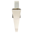 CWI Lighting Catania 1 Light LED Integrated Metal Wall Light in Satin Nickel