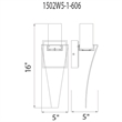 CWI Lighting Catania 1 Light LED Integrated Metal Wall Light in Satin Nickel