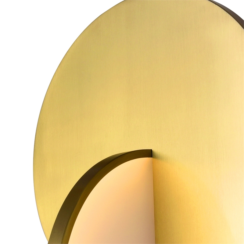 CWI Lighting Tranche Rectangular Canopy Metal LED Pendant in Brushed Brass