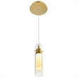 CWI Lighting Olinda LED Integrated Metal Mini Pendant in Gold